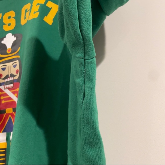 Holiday Time Ugly Christmas Sweater/Sweatshirt - Green, Mens 3XL/Fits Women’s 4X - Picture 4 of 7